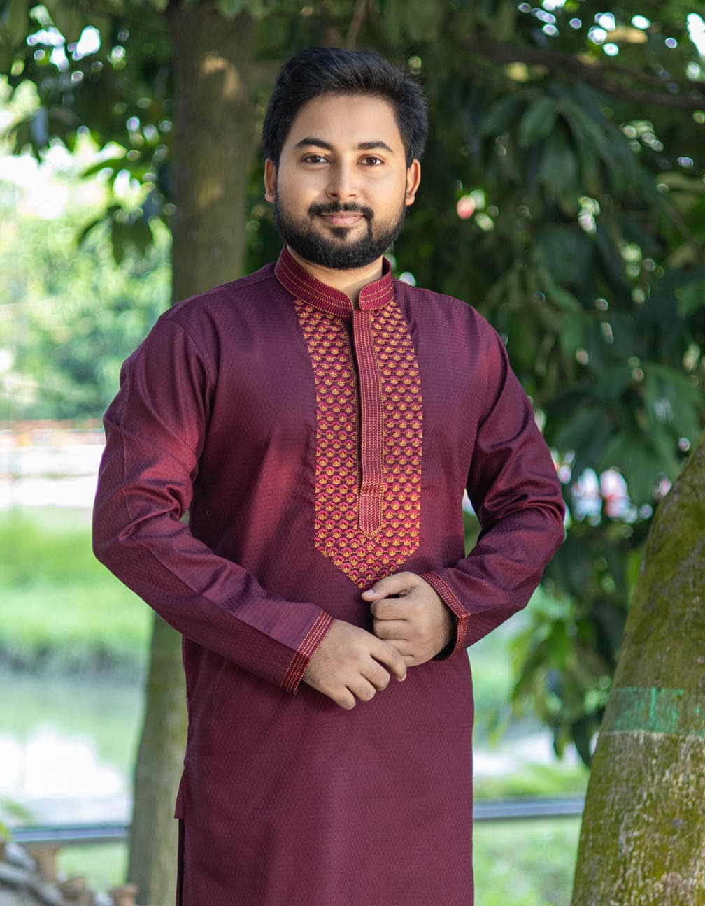 ডার্ক পার্পেল কালার পাঞ্জাবী। Code-325 - Image 1